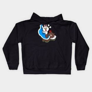 brown and cony Kids Hoodie